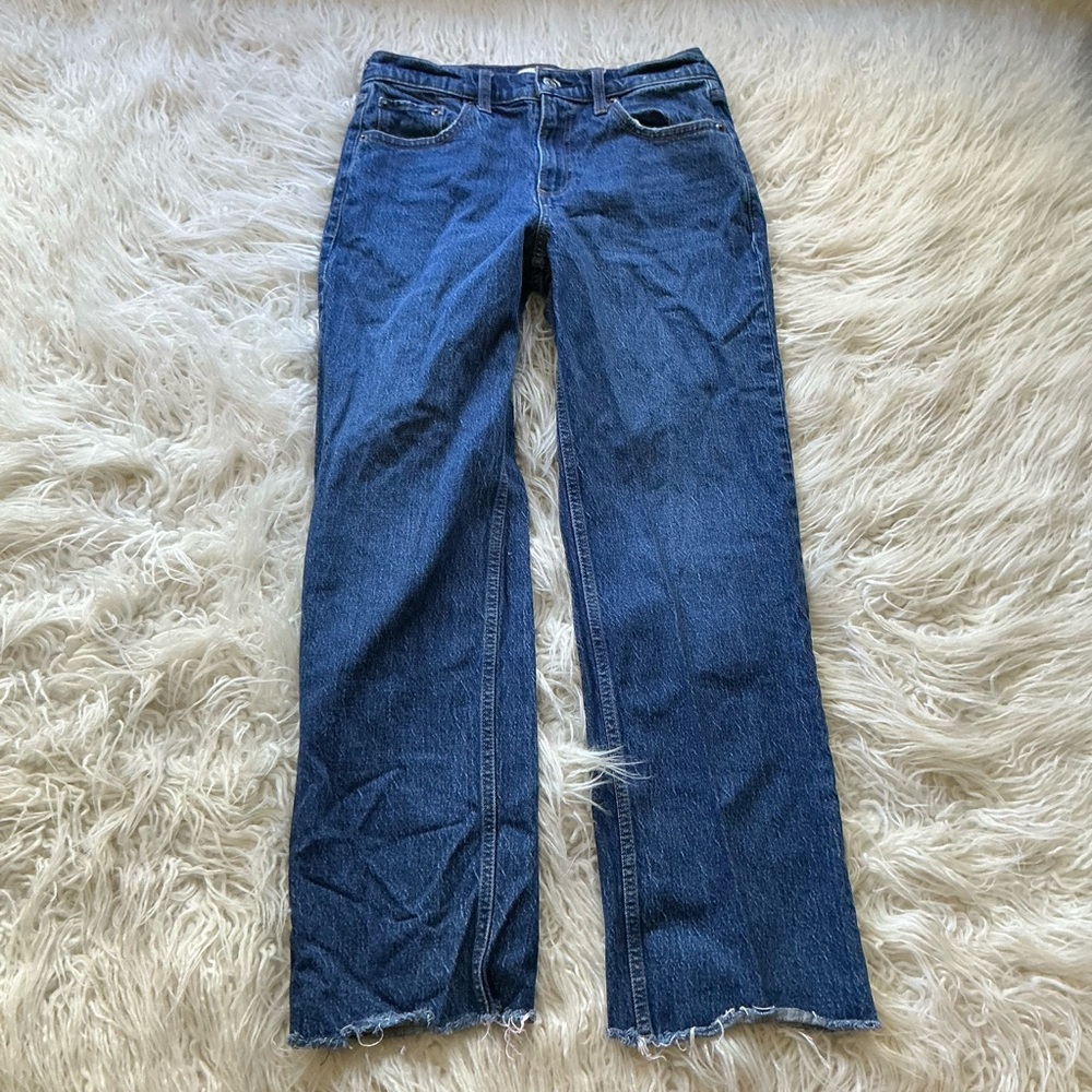 Abercrombie & Fitch Dark Blue Straight Leg Jeans
